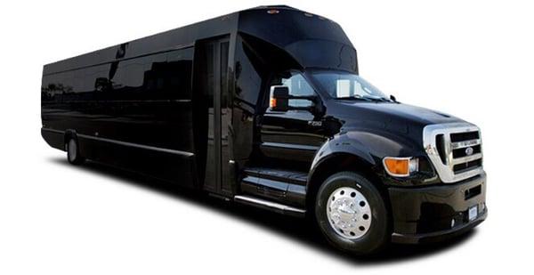 Outside our party bus