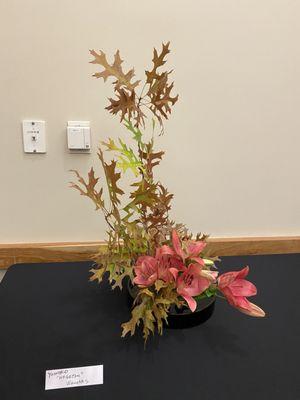 Ikebana display for fair