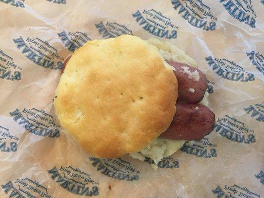 Sausage link biscuit
