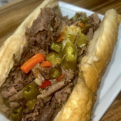 Italian beef sandwich