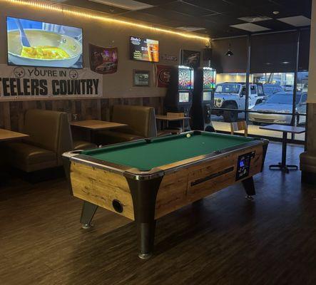 Just added pool table and 2 dart boards!