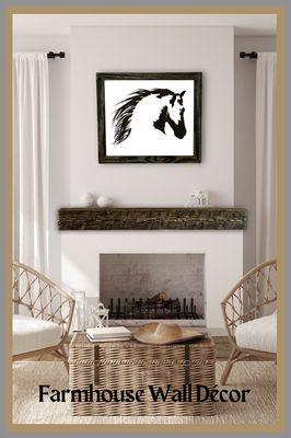 Offering Faux Barn Beam floating shelf/mantles in custom sizes and colors. Also framed wall art.