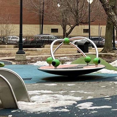 The merry-go-round. Those are olives, right? :-)