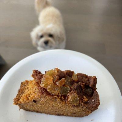 Ginger and carrot quick bread. Delicious! Moist with a hint of spicy.