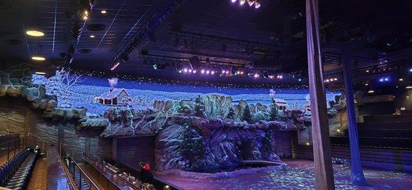 Stage for the Christmas show