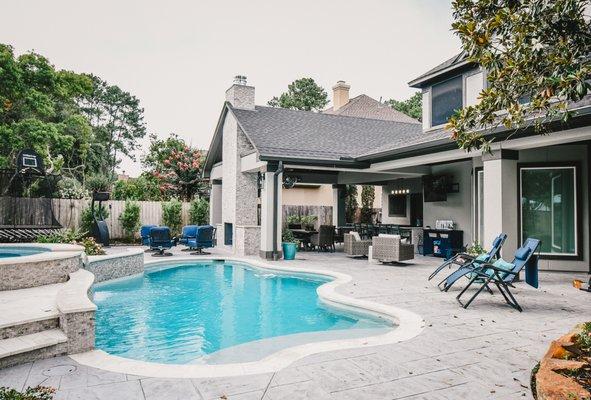 Patio and Pool