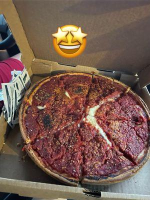 Chicago style pizza