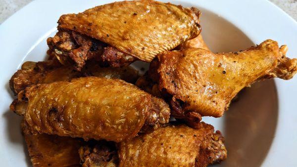 Chicken Wings - Extra Crispy! Some of the best I've had in a while. Thank you, Pedro!