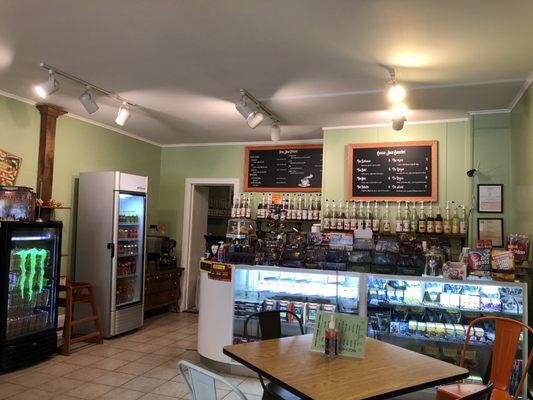 Menus and game cards for purchase