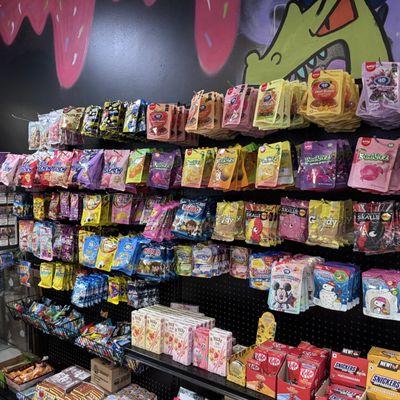 So many different flavored candy at Petez Pop.