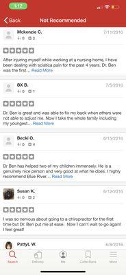 Make sure to check out our "unrecommended" reviews on yelp ;)