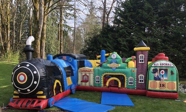 All Aboard Train Jumpy!  So much fun the kids loved it!