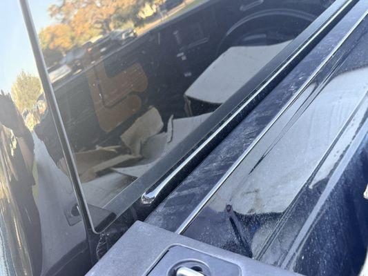 Dirt still on the truck