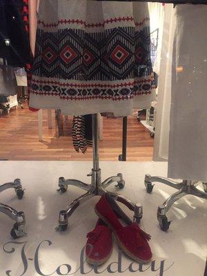 Don't step on my red suede shoes