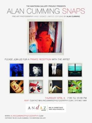 peakPRgroup Alan Cumming photography exhibit.