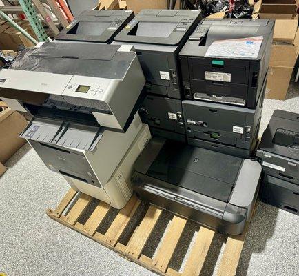 Upgrading to a new printer? Let us handle your old one! We responsibly recycle  printers, keeping e-waste out of landfills.