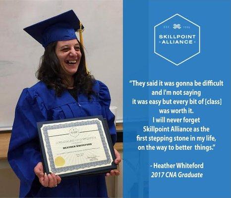 Skillpoint Alliance CNA Graduate Heather Whiteford
