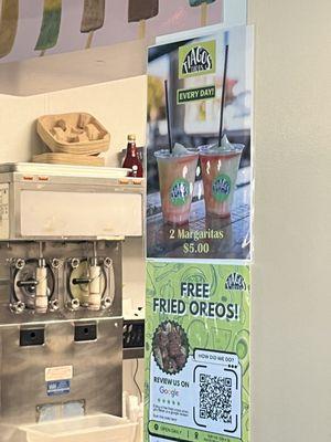 2/$5 margaritas deal