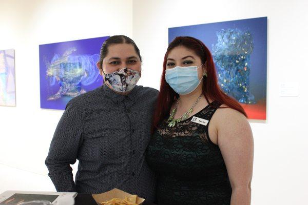 Visitors at an IMAS member event in the Cardenas Gallery.