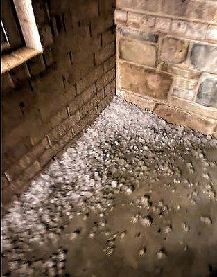 hail damage to office
