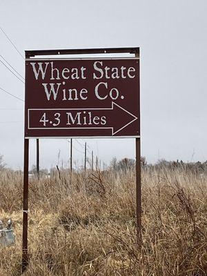 Sign out by the turn off US-77.