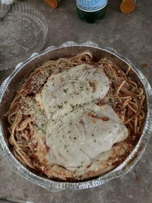 delicious stuffed eggplant parm, yummy