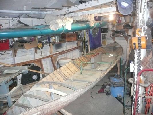 Mostly stripped of interior paint