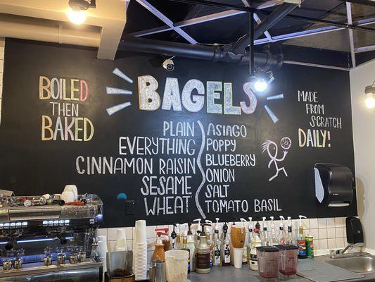 Bagel selection -- all great!