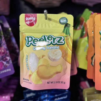 Really interesting flavored candy called Peelerz at Petez Pop.
