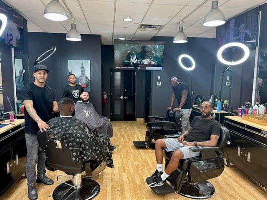 Barbers and customers