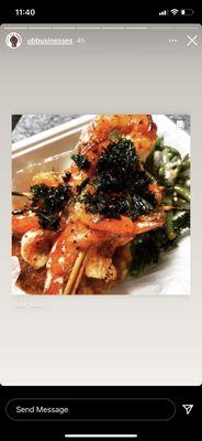 Jumbo Shrimp Brochettes