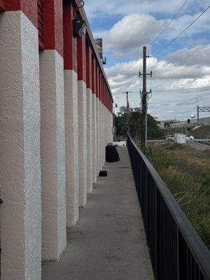 Homeless living in their storage