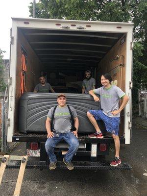 Moving big hotub