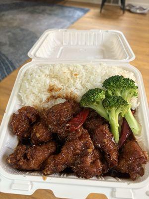 General Tso's lunch special
