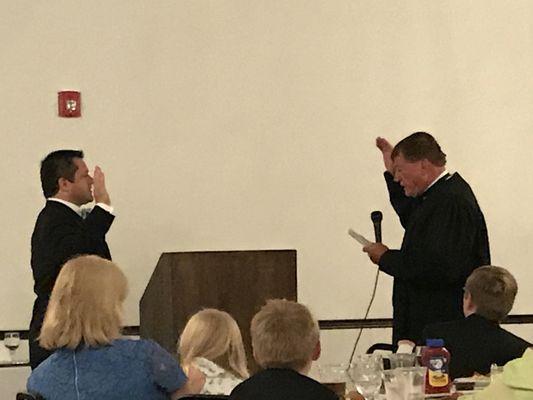 Sworn is as President of National Advocates Society