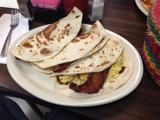That's a MAN'S breakfast taco!!!!