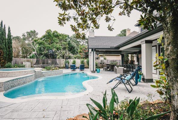 Patio and Pool