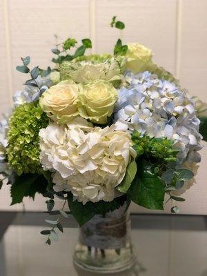 Our #1 Best Seller for summer; Ask for the Sea Breeze Arrangement!