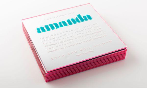 Silkscreen Invite on Mirror