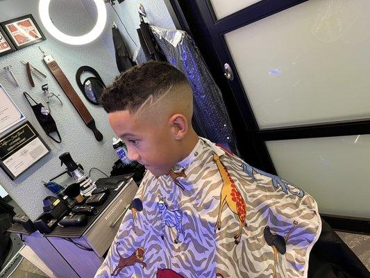 Fresh fade from Guy in the tie Barber shop!