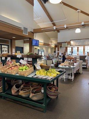 Inside the country store. All the types of Foods they grow, sell & prepare @ Verrill Farm in Concord MA.