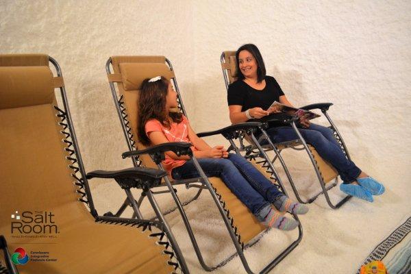 Each salt therapy session lasts 45 minutes. Many people see significant improvement in 3-10 sessions.