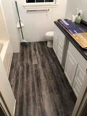 Flooring and vanities