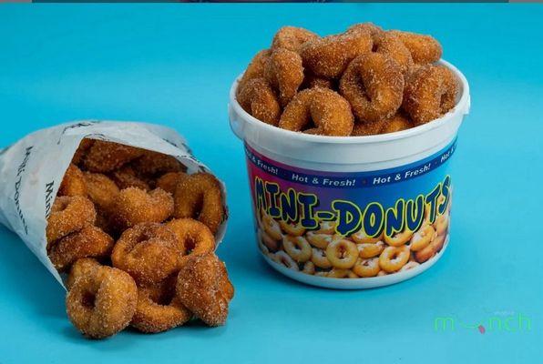 Bag of donuts, bucket of donuts