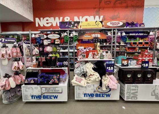 Slippers, bookbags, sweatshirts, etc.