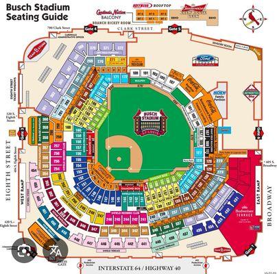 Map for new fan in St. Louis