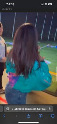 Before Dominican Salon and a different hair salon. My hair was NOT damaged.