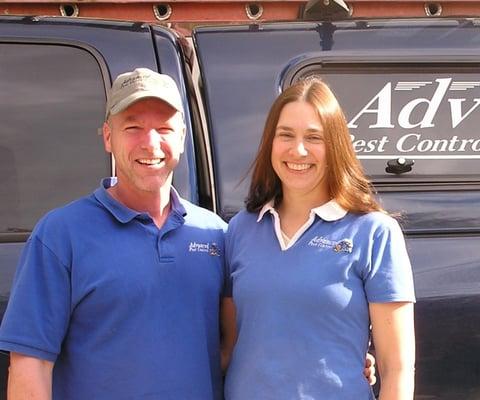 Advanced Pest Control owners, Roger & Nancy Riffle.