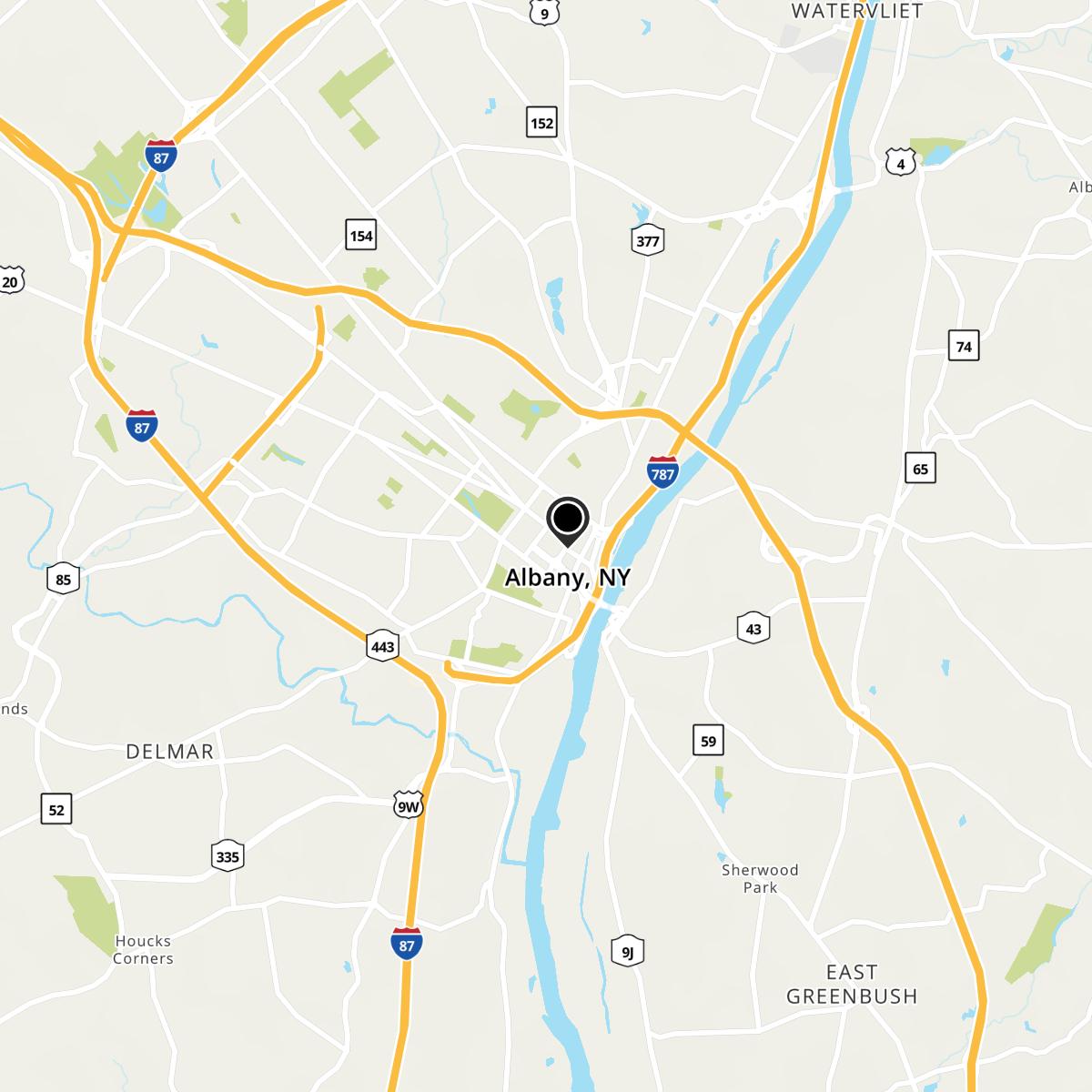 Albany, NY Map