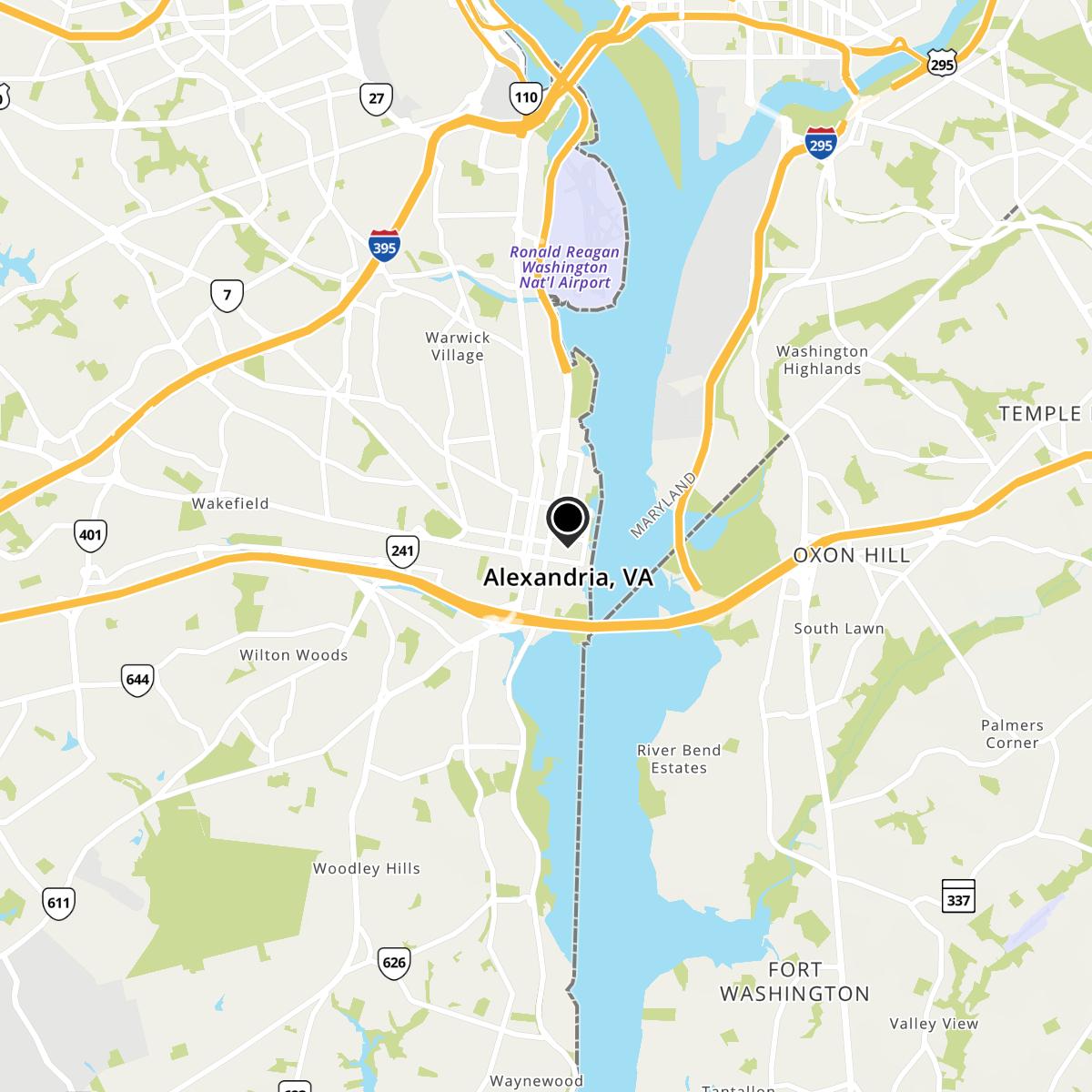 Alexandria, VA Map